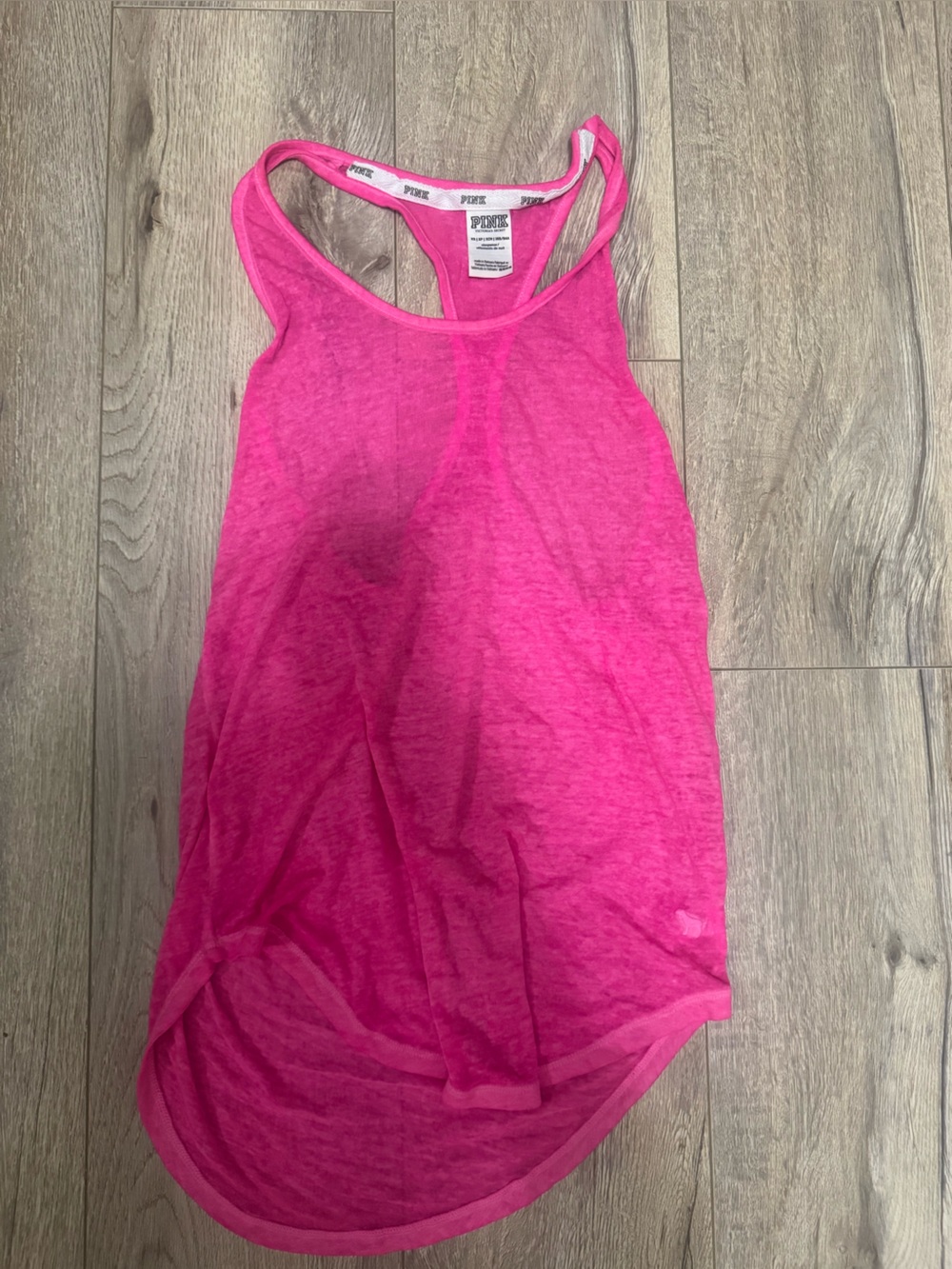 PINK Victoria's Secret Hot Pink Racerback Tank